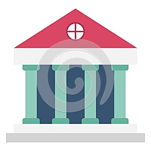 Court Color Vector Icon which can easily modify or edit