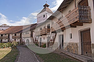 Court of fortified church in Transylvania, Romania