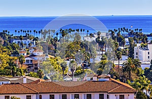 Court House Main Street Pacific Ocean Santa Barbara California