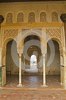 The Court of la Acequia in Generalife. The Alhambra, Granada, An photo