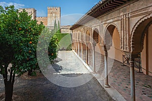 Court of Machuca at Nasrid Palaces of Alhambra - Granada, Andalusia, Spain