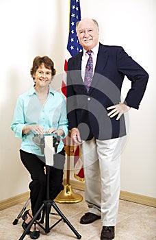 Court Reporter and Judge