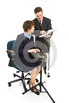 Court Reporter and Lawyer
