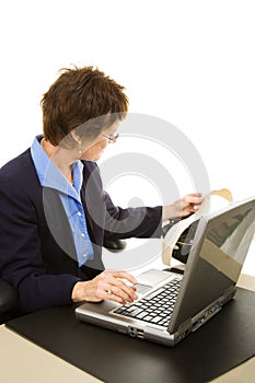 Court Reporter Transcribing