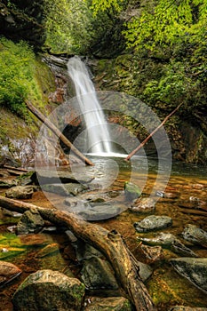 Courthouse Falls off the Blue Ridge Parkway