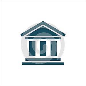 Courthouse Icon Vector Ilustration