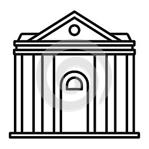 Courthouse institution icon, outline style