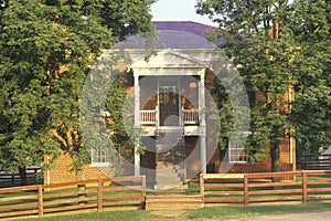 Courthouse, known as the Mclean House at Appomattox, Virginia, site of surrender and end of the Civil War