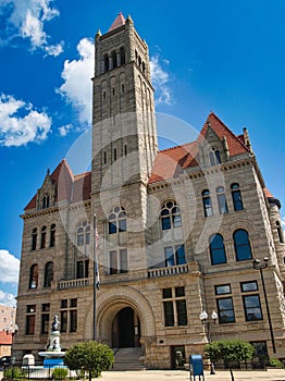 The courthouse in Parkersburg WV Wood county USA