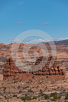 Rock Formations in the Courthouse Towers Section of Arches National Park photo