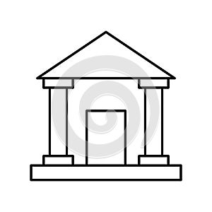Courthouse Vector icon which can easily modify or edit