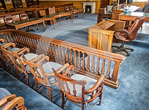 Courtroom, Storey County courthouse
