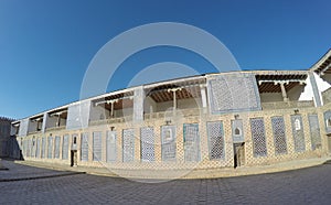 courtyard of ancient madrasah. Uzbekistan. Khiva