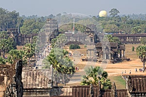 Courtyard of Angkor Wat, Cambodia