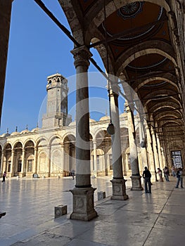 Courtyard and Arches of the Mosque of Muhammad Ali in Cairo