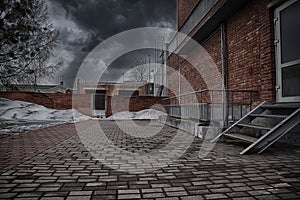 Courtyard background