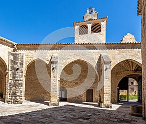 Courtyard of Basilica of Santa Maria of the Reales Alcazares in Ubeda, Spain