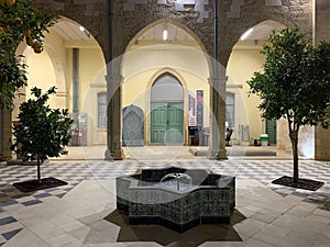 Courtyard of the Beer Sheva City Archaeological Museum