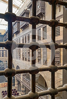 Courtyard of caravanserai Wikala of al-Ghuri, Medieval Cairo, photo
