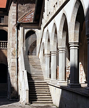 Courtyard of a castle