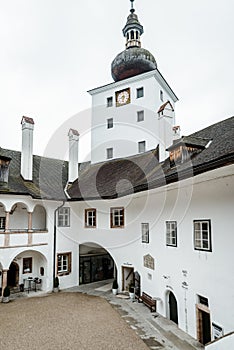 Courtyard of Castle Orth in Austria