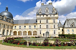 Courtyard of the castle of Valencay