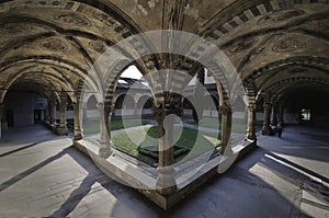 Courtyard of the cathedral Santa Maria Novella photo