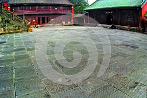 Courtyard at Chinese temple