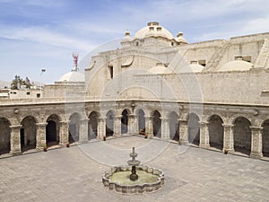 Courtyard of Church in Peru