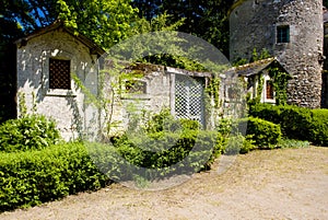 courtyard of Cinq-Mars-la-Pile Castle, Indre-et-Loire, Centre, F