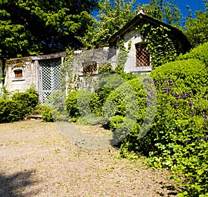 courtyard of Cinq-Mars-la-Pile Castle, Indre-et-Loire, Centre, F