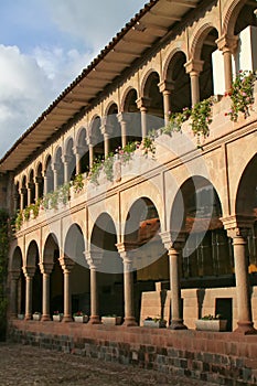 Courtyard of Convent of Santo Domingo in Koricancha complex photo