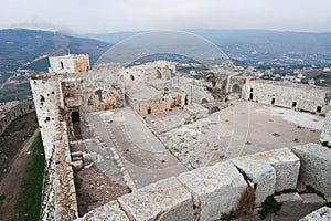 Courtyard of Crac de los Caballeros photo