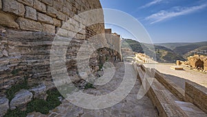 Courtyard of crusader castle in Kerak Al Karak in