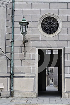 Courtyard detail of the Residenz Palace in Munich photo