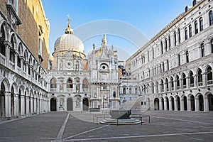 Courtyard of the Doges Palace, Venice, Italy