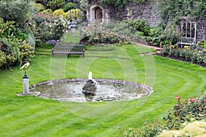 Courtyard garden Windsor Castle near London, England