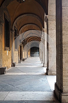 Courtyard of Giacomo della Porta in Rome, Italy photo
