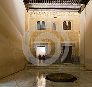 Courtyard of Gilded Room at Comares Palace, Alhambra photo