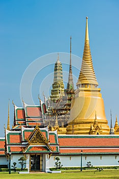 Courtyard grand palace Wat Phra Kaew Bangkok Thailand photo