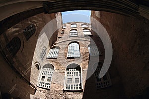 Courtyard of Hagia Sofia in Istanbul