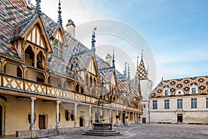 Courtyard of Hospices de Beaune