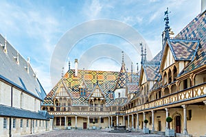 Courtyard of Hospices de Beaune