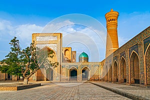 Courtyard at Islamic religious complex Po-i-Kalyan.Bukhara.Uzbekistan