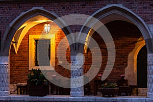 The courtyard of the Jagiellonian University