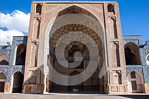 Courtyard of Jameh Mosque in Isfahan