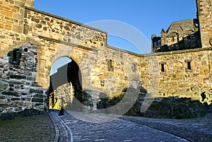 Courtyard just inside Edinburgh Castle, Scotland