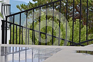 Courtyard landscaping porch