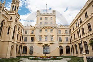 Courtyard of Lednice castle