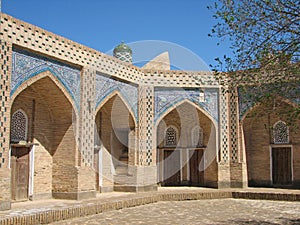 Courtyard madrassah in Khiva, Uzbekistan